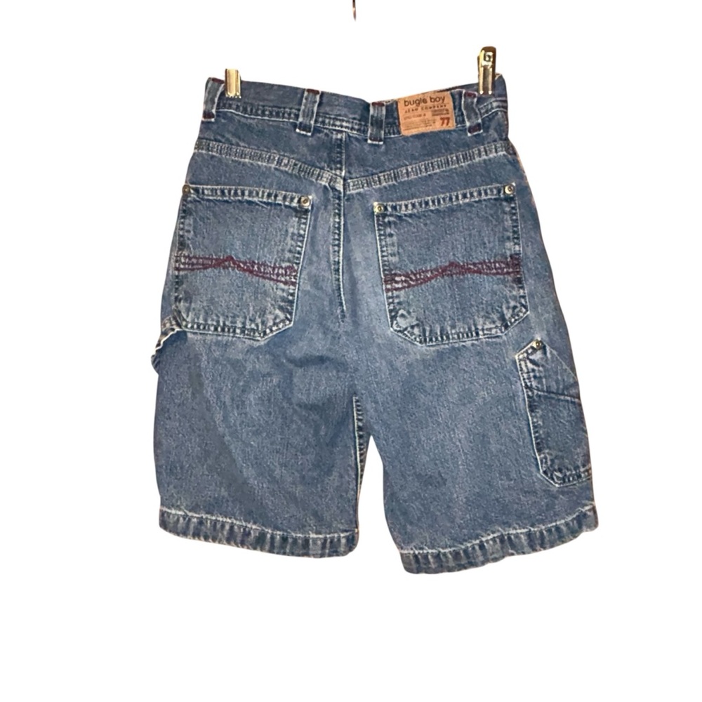 Vintage Bugle Boy Jean Company‎ Carpenter Denim Shorts Boys 12R Cotton Class A
